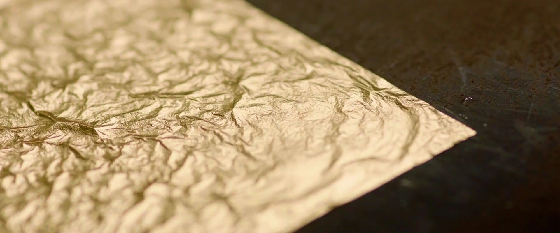 A book of loose gold leaf