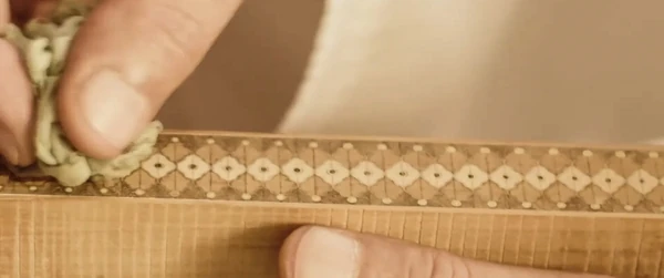 Khatam micro-mosaic marquetry — detail