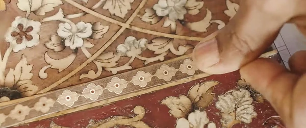 Khatam micro-mosaic marquetry — detail