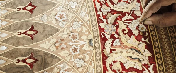 Khatam micro-mosaic marquetry — detail