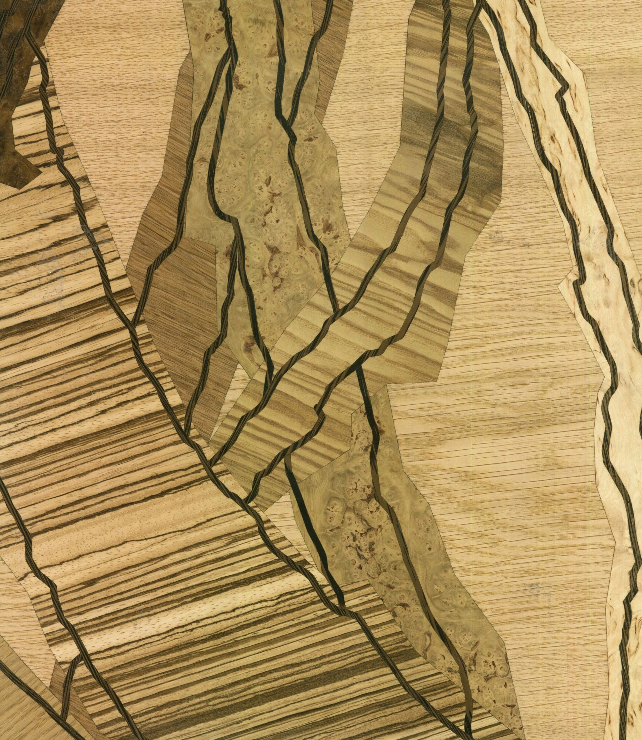 Marquetry sample panel