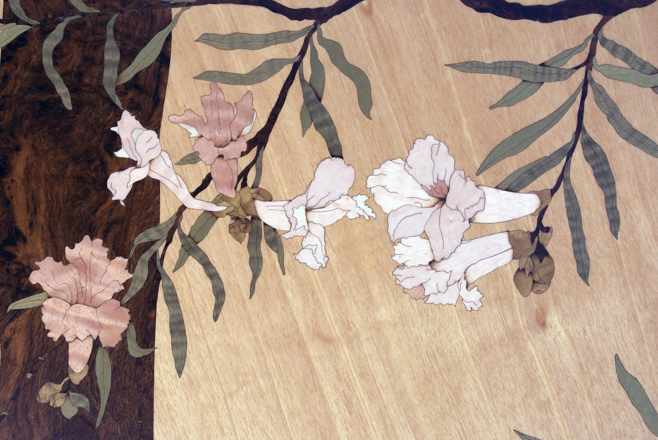 Archive marquetry panel
