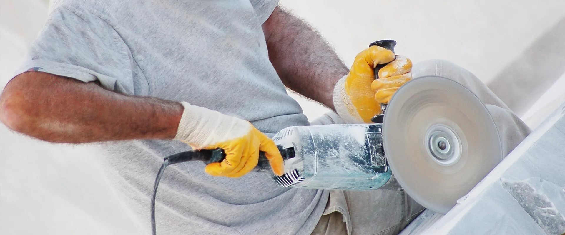 Stone cutting by hand