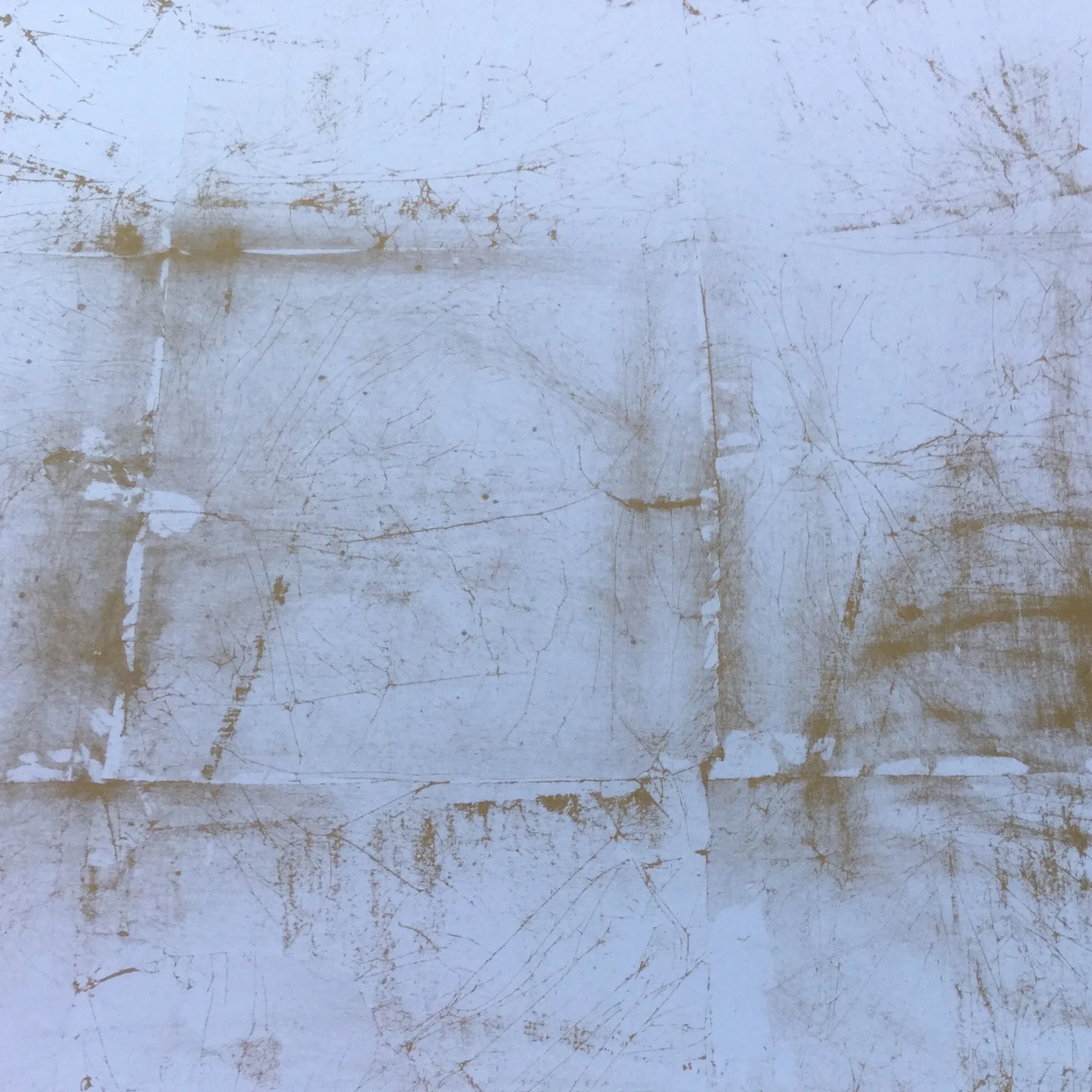 Verre Eglomise using Silver Leaf and Gold Backing
