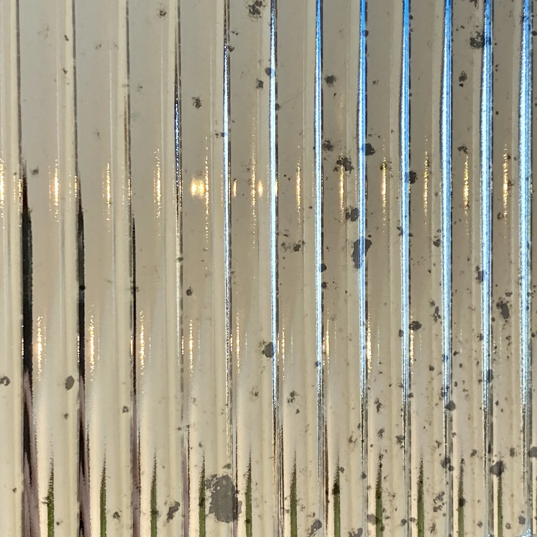Vintage on Fluted Glass