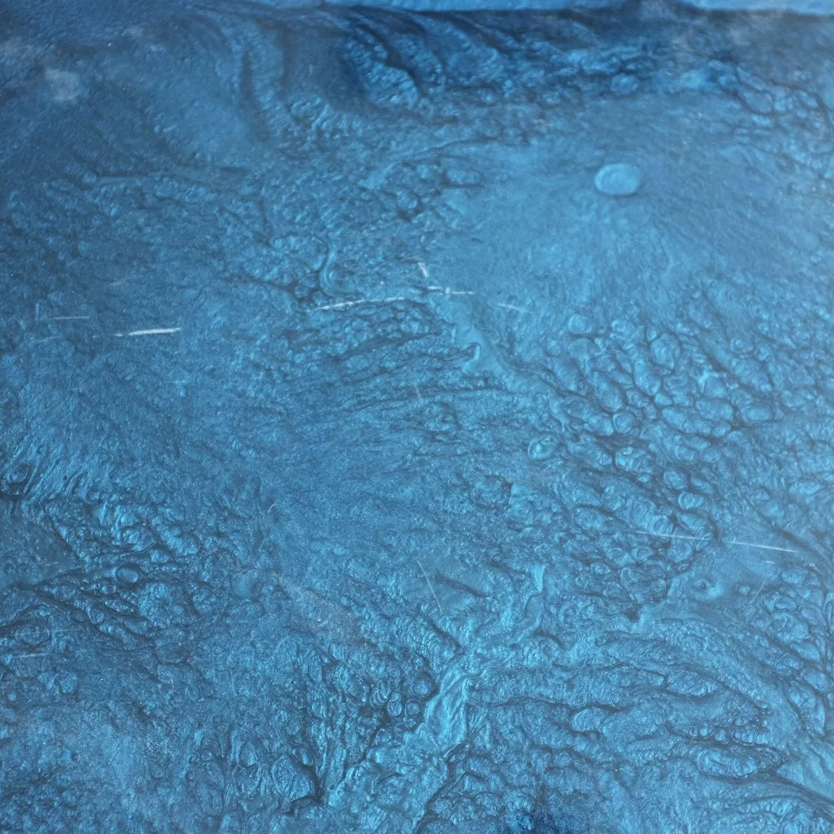 Blue Pearlescent Textured Lacquer