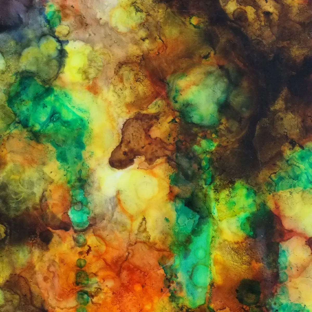 Green and Orange Lacquer