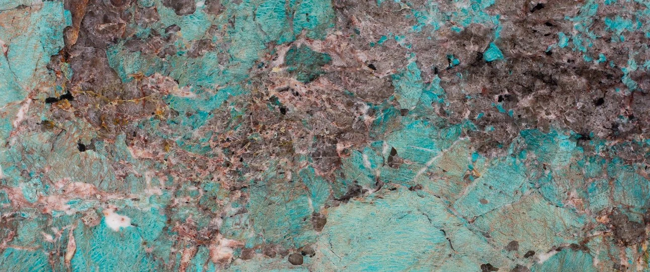 Amazzonite quartzite table top, a marble alternative