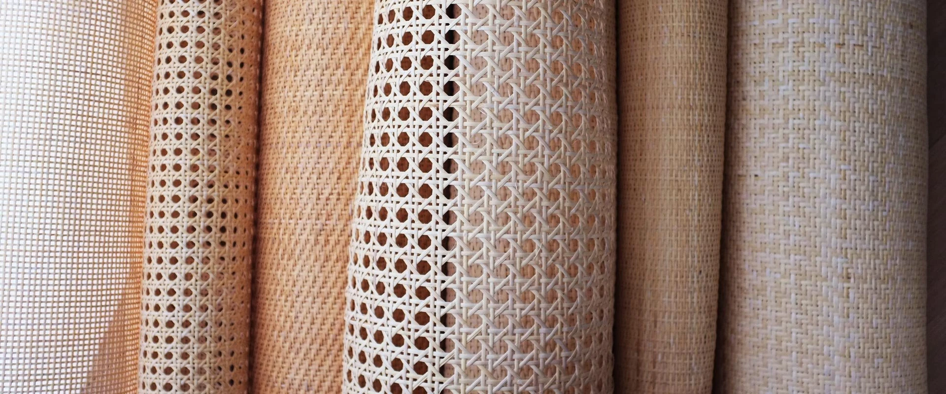 Woven rattan and cane sheeting