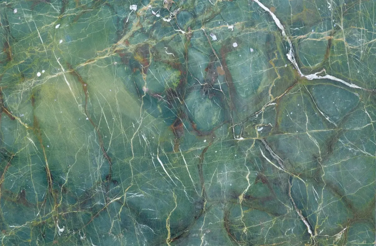 Green marble stone surface