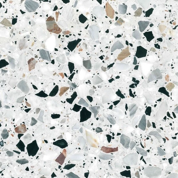 Bespoke terrazzo sample TE007 — colour and aggregate mix