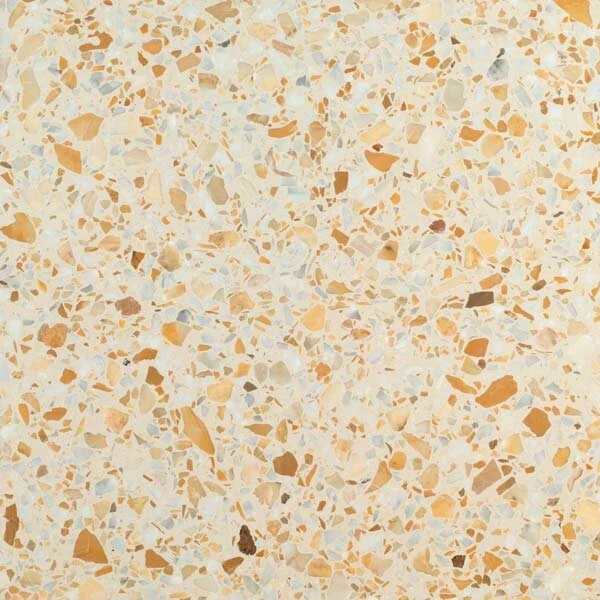 Bespoke terrazzo sample TE073 — colour and aggregate mix