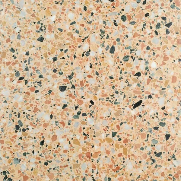 Bespoke terrazzo sample TE077 — colour and aggregate mix