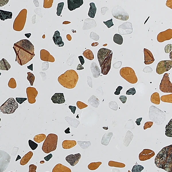 Bespoke terrazzo sample TE113 — colour and aggregate mix