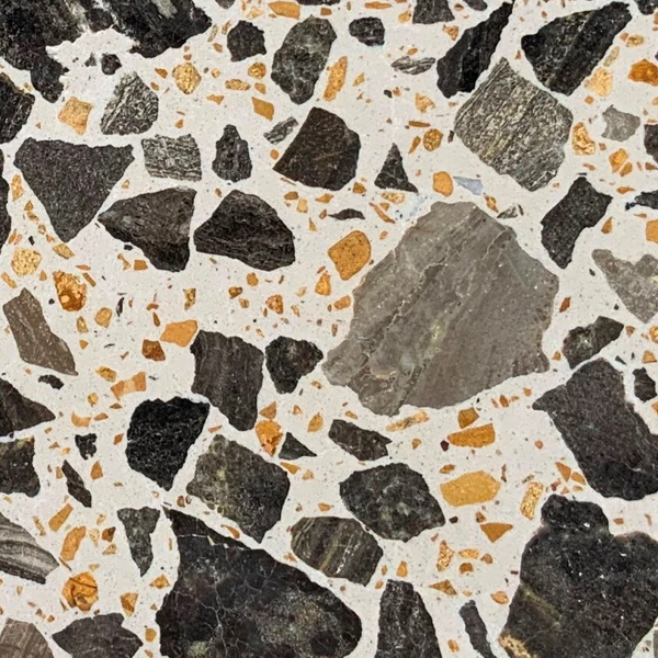 Bespoke terrazzo sample TE120 — colour and aggregate mix