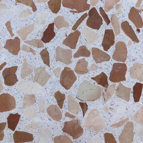 Bespoke terrazzo sample TE152 — colour and aggregate mix