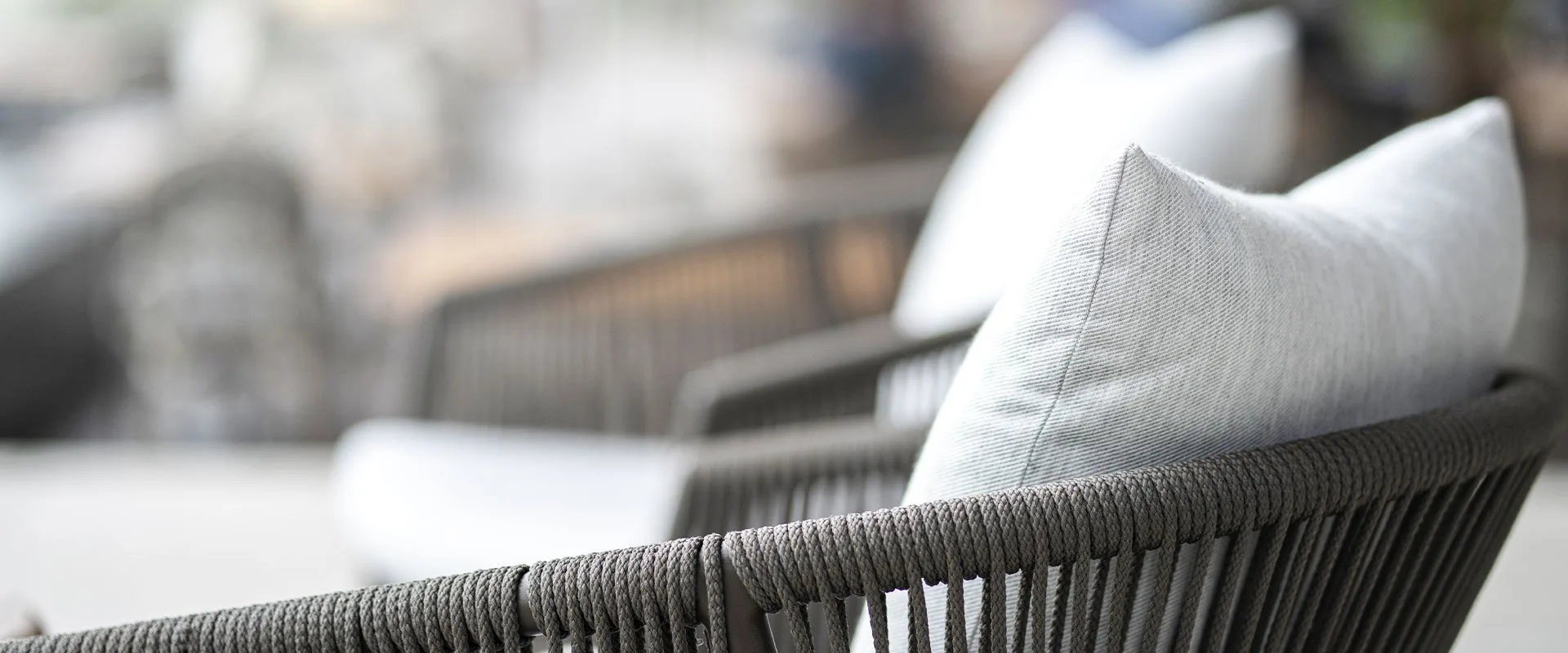Bespoke outdoor rope chair