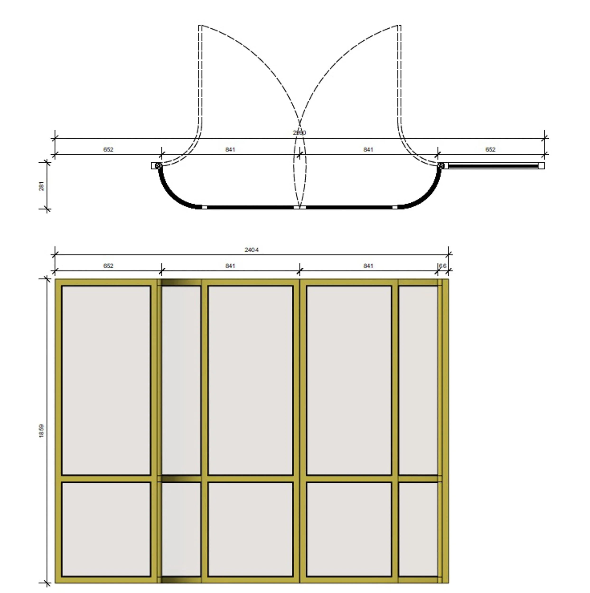 Bespoke brass cabinet fabrication