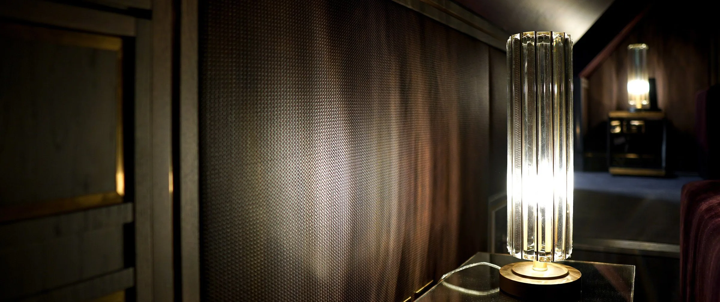 Horsehair acoustic panel detail