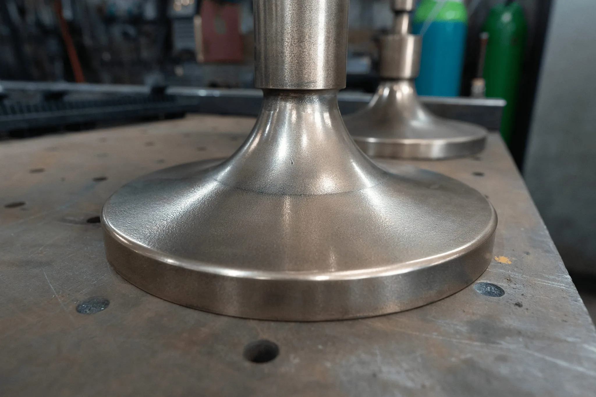 Bespoke brass martini table — Make Bespoke Studio, Holland Park