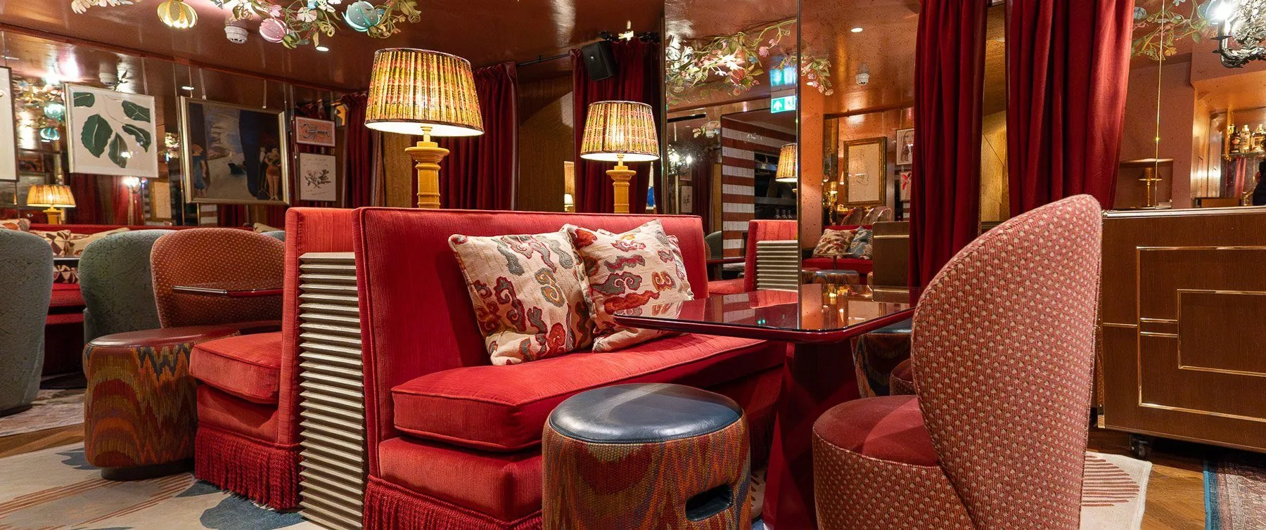 Basement bar — intimate seating and bespoke tables by Make Bespoke Studio