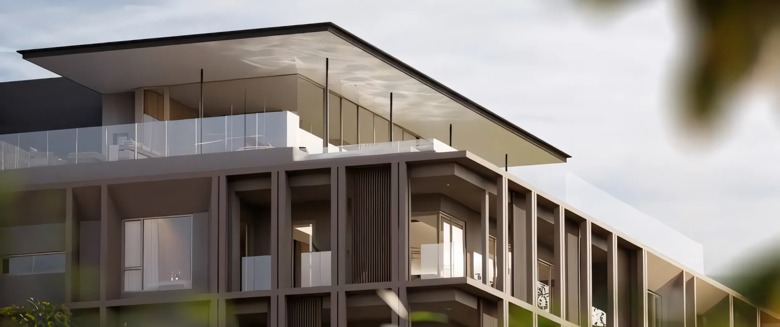 The private villa in Taman Duta, Kuala Lumpur — a modern residence of stacked, screened floors with a glazed upper level, designed by GA Design.