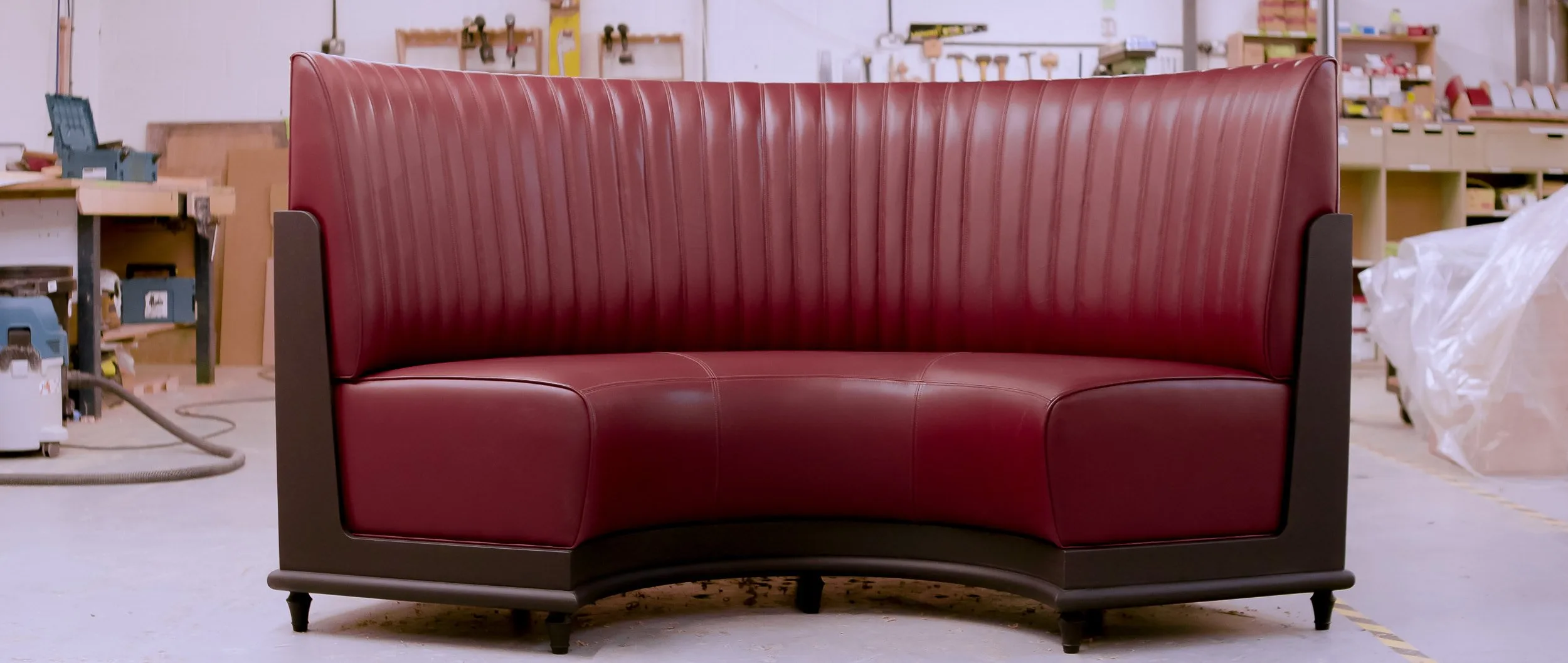 Banquette seating detail — The Grill at The Dorchester